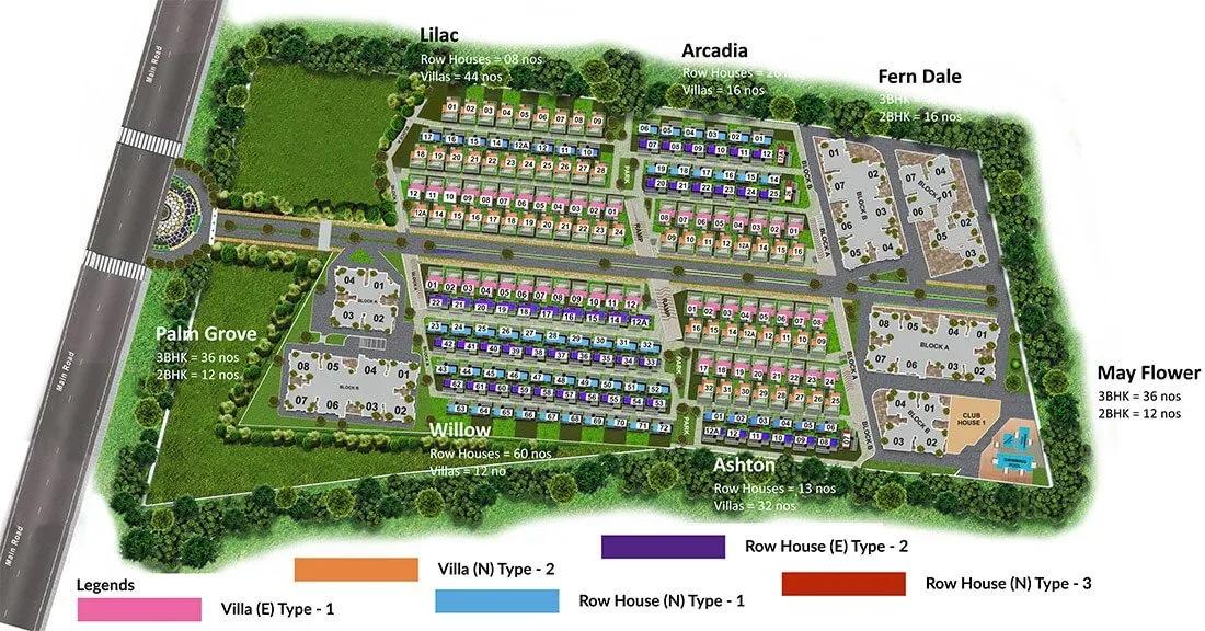 ARATT Cityscapes villas master plan