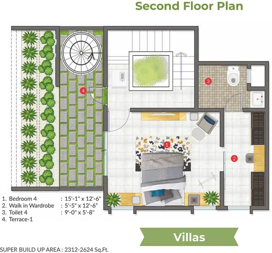 ARATT Cityscapes villas floor plan