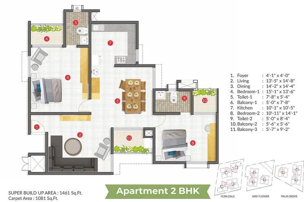 ARATT Cityscapes villas floor plan