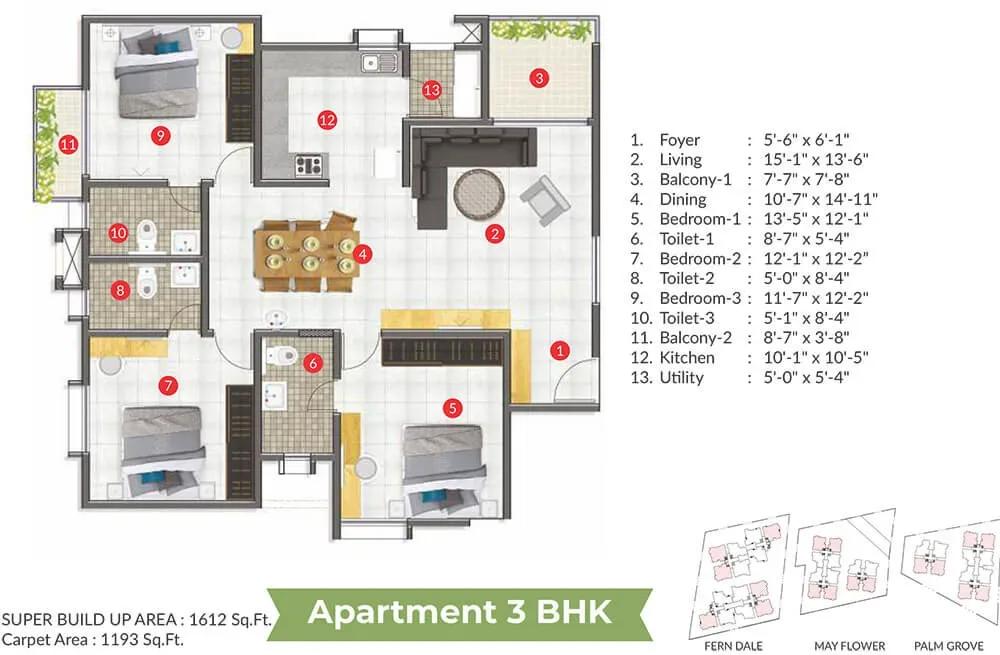 ARATT Cityscapes villas floor plan