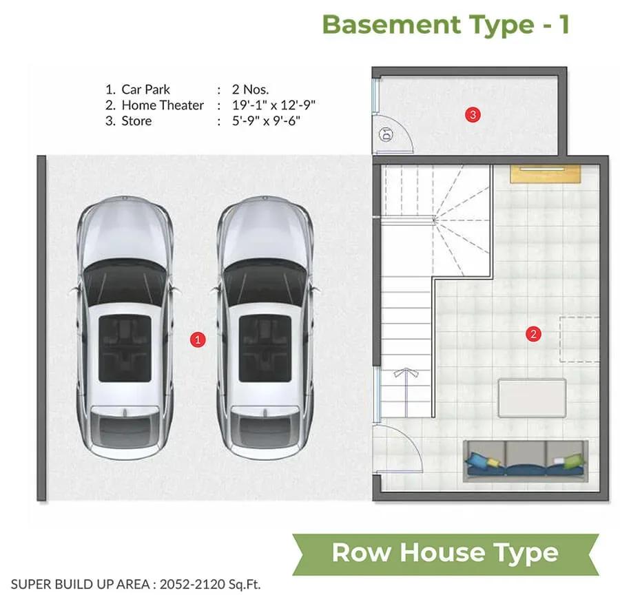 ARATT Cityscapes villas floor plan