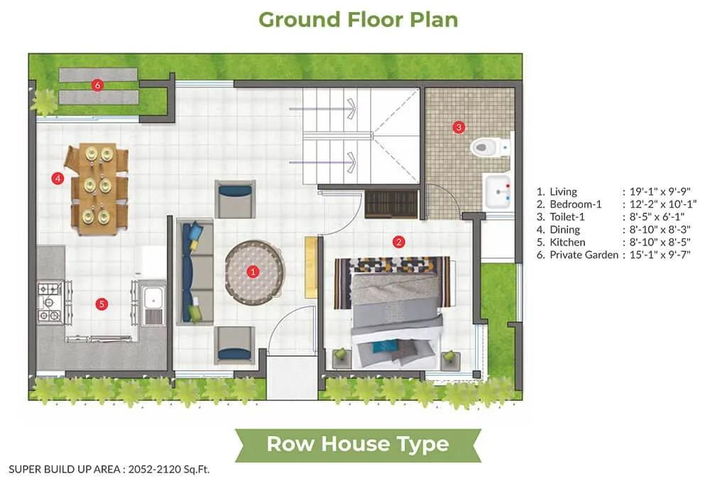 ARATT Cityscapes villas floor plan