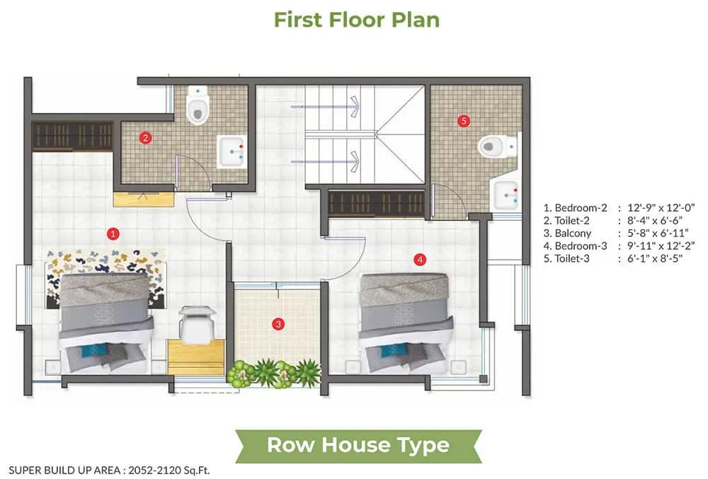 ARATT Cityscapes villas floor plan
