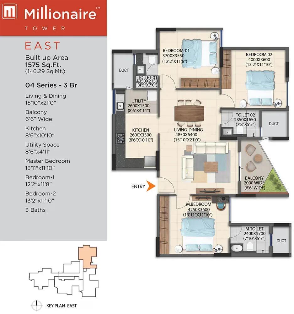 Artismo Millionaire Tower floor plan