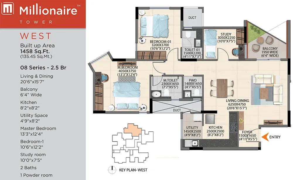 Artismo Millionaire Tower floor plan