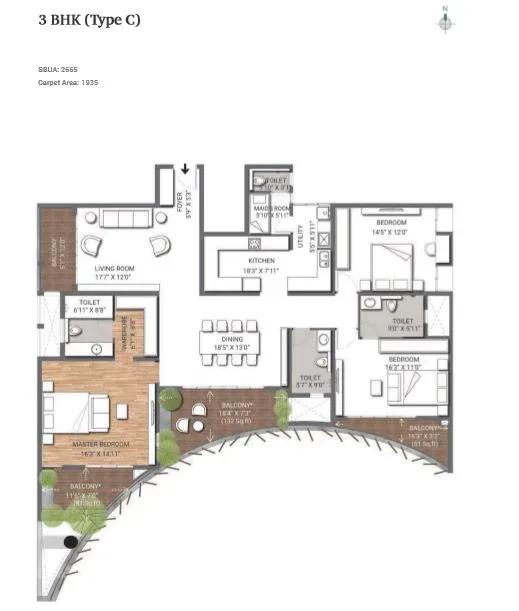 Assetz 38 & Banyan apartments floor plan