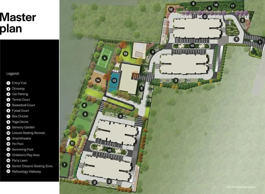 Assetz Bloom & Dell apartments master plan