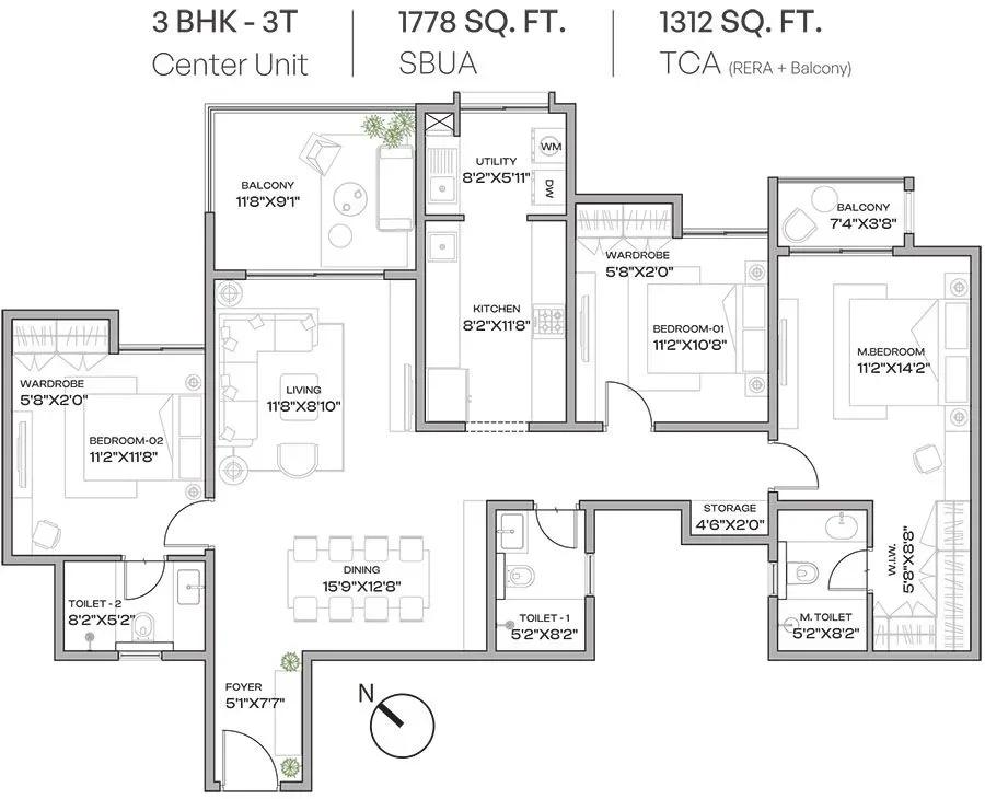 Assetz Codename Beyond Ordinary apartments floor plan