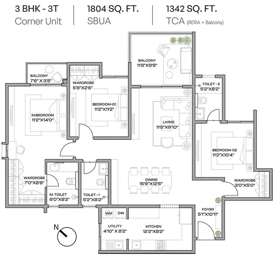 Assetz Codename Beyond Ordinary apartments floor plan