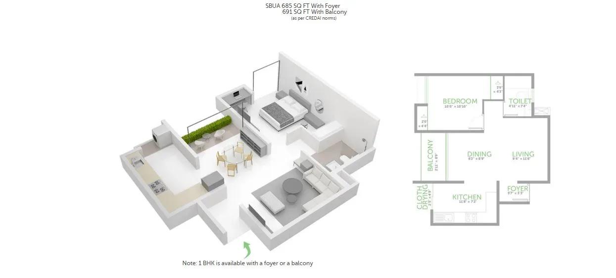 Assetz Lifestyle 63 Degree East apartments floor plan