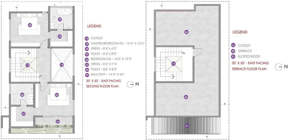 Atmos JR Eastfields Villas villas floor plan