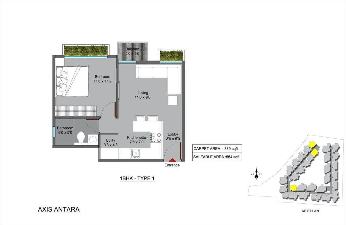 Axis Antara apartments floor plan