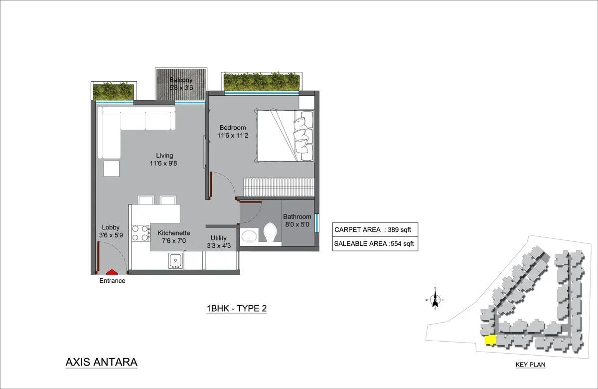 Axis Antara apartments floor plan