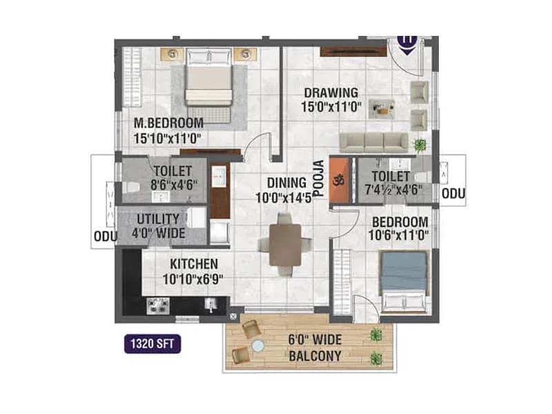 Bhanodaya Crystal apartments