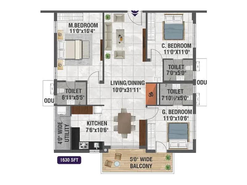 Bhanodaya Crystal apartments