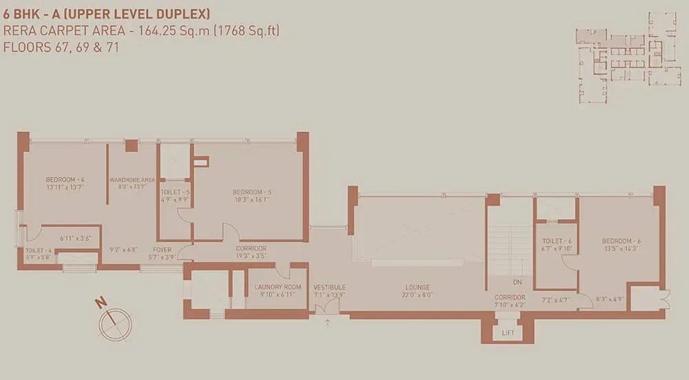 Birla Niyaara apartments floor plan