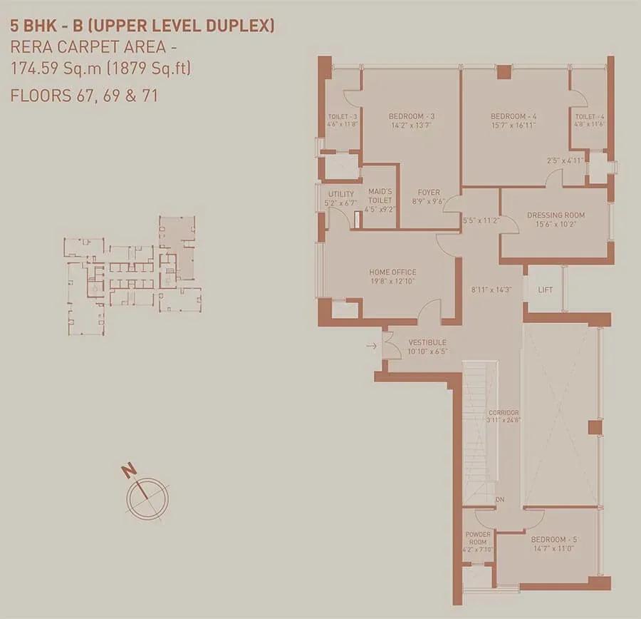Birla Niyaara apartments floor plan