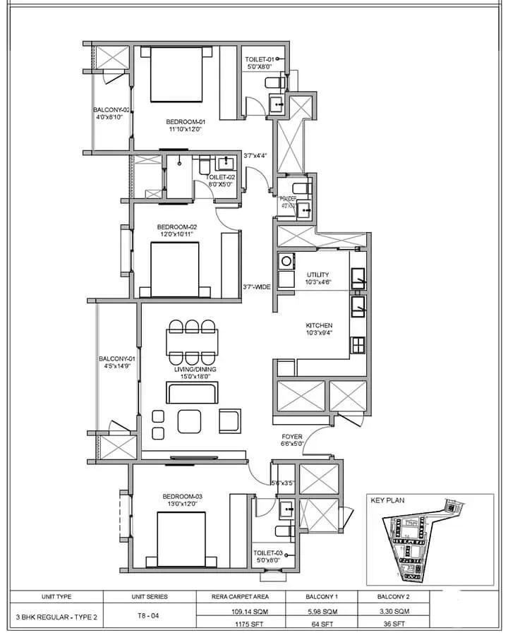 Birla Sarjapur Apartments apartments floor plan