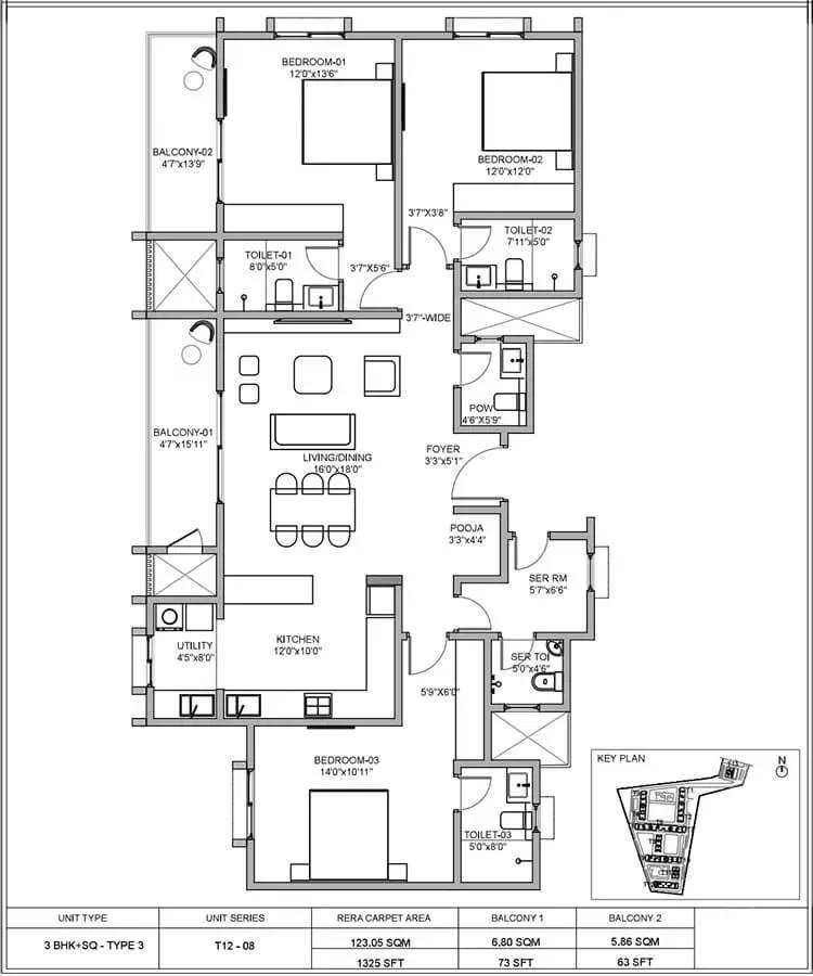 Birla Sarjapur Apartments apartments floor plan