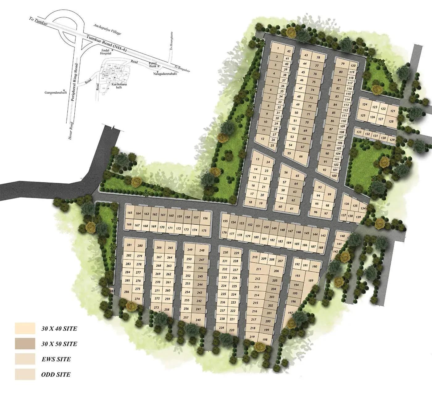 Bluejay Atmosphere plots site plan