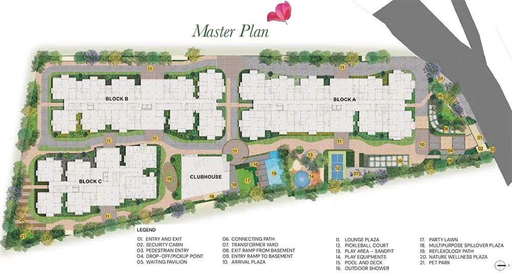 Brigade Enclave apartments master plan