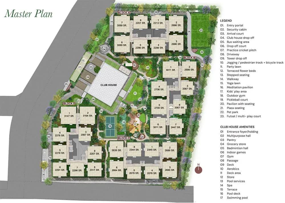 Brigade Manor apartments master plan