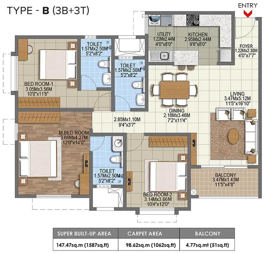 Brigade Nanda Heights apartments
