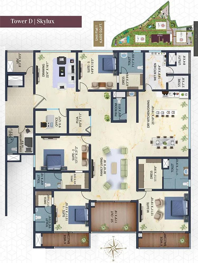 Candeur Skyline apartments