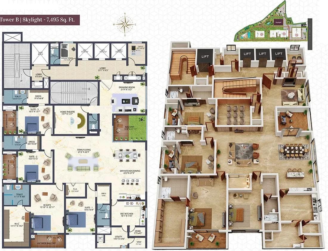 Candeur Skyline apartments