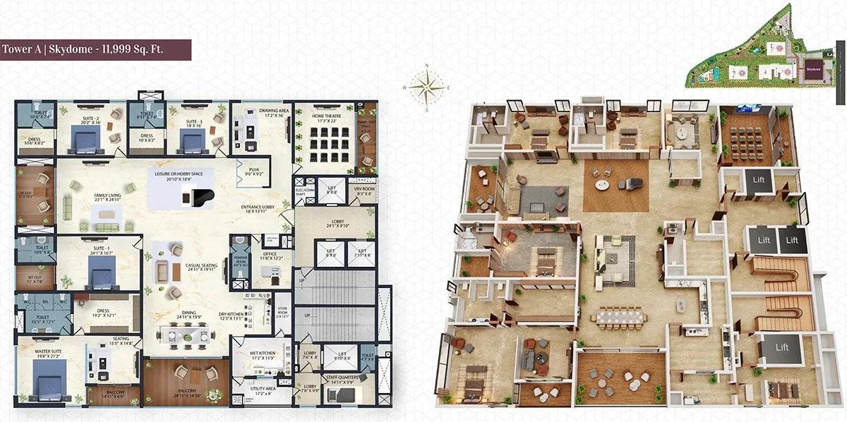 Candeur Skyline apartments