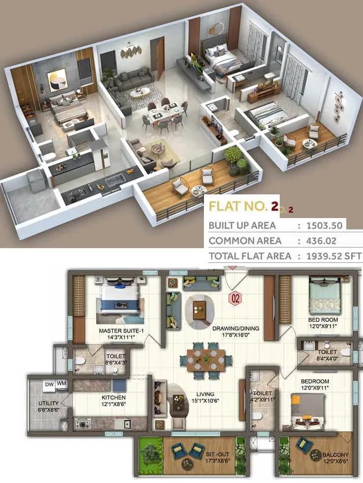 Candeur Twins apartments