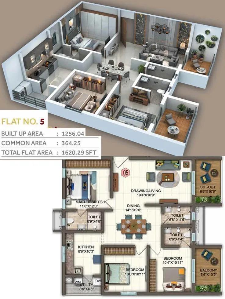 Candeur Twins apartments