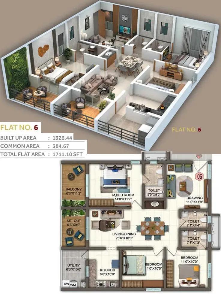 Candeur Twins apartments