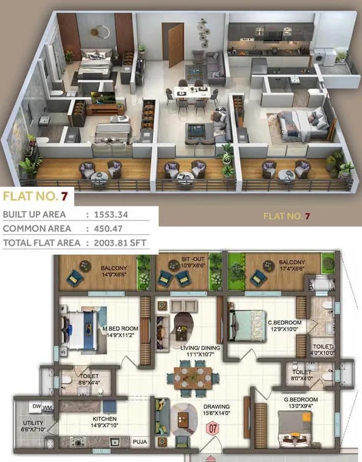 Candeur Twins apartments