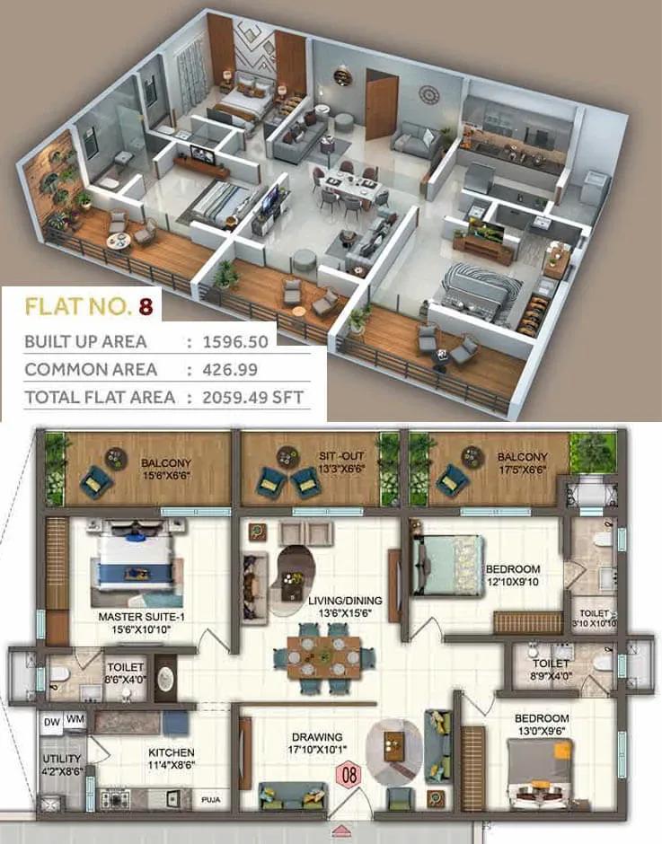 Candeur Twins apartments