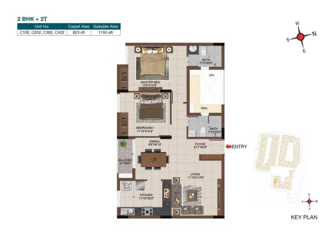 CasaGrand Castle apartments floor plan