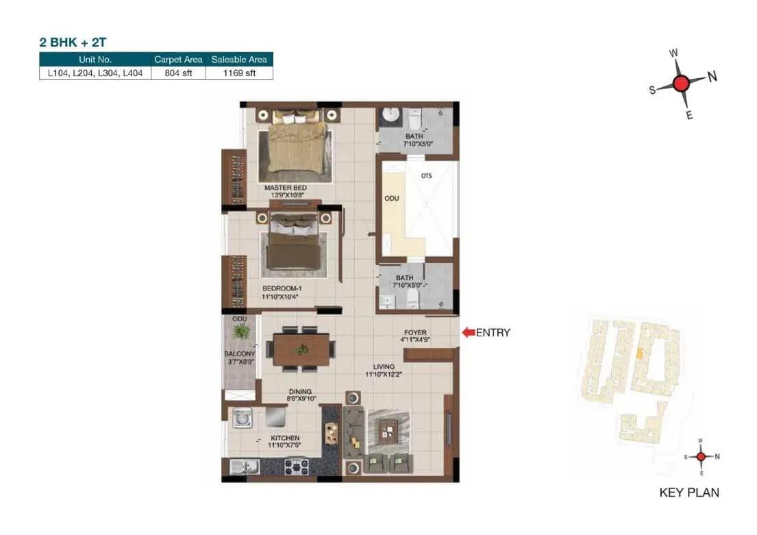 CasaGrand Castle apartments floor plan