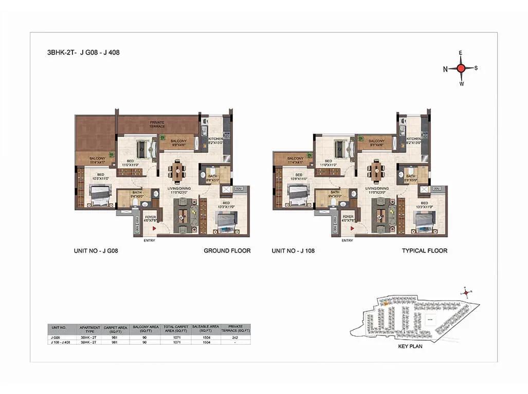 Casagrand Hazen apartments floor plan
