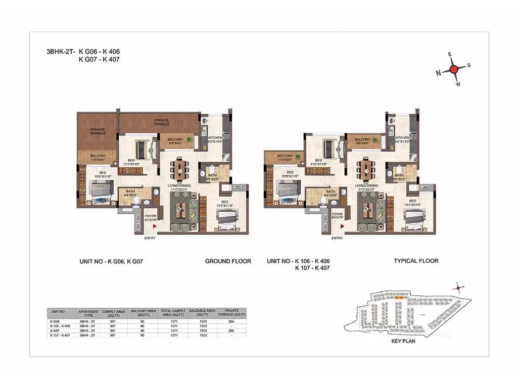 Casagrand Hazen apartments floor plan