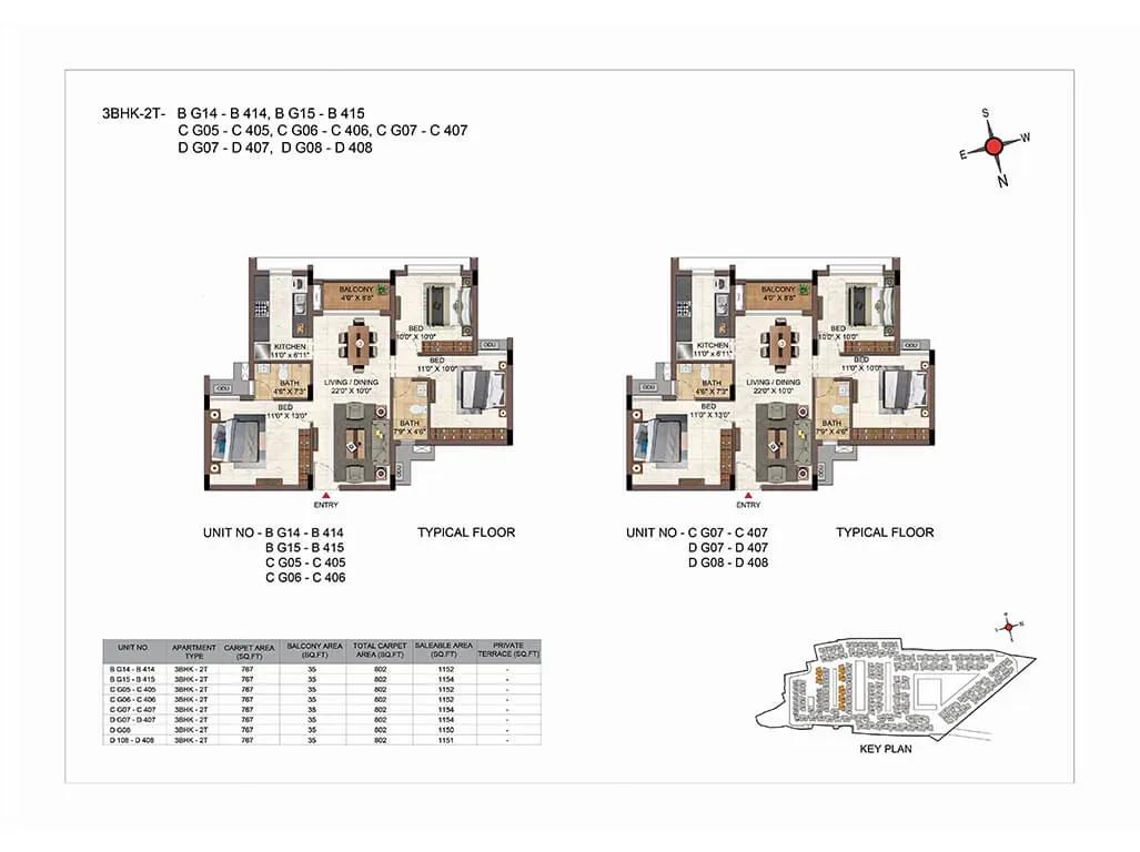 Casagrand Hazen apartments floor plan