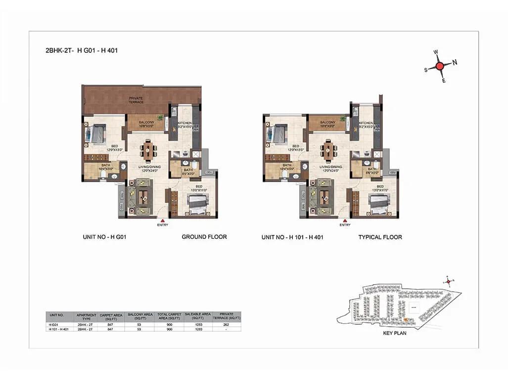 Casagrand Hazen apartments floor plan