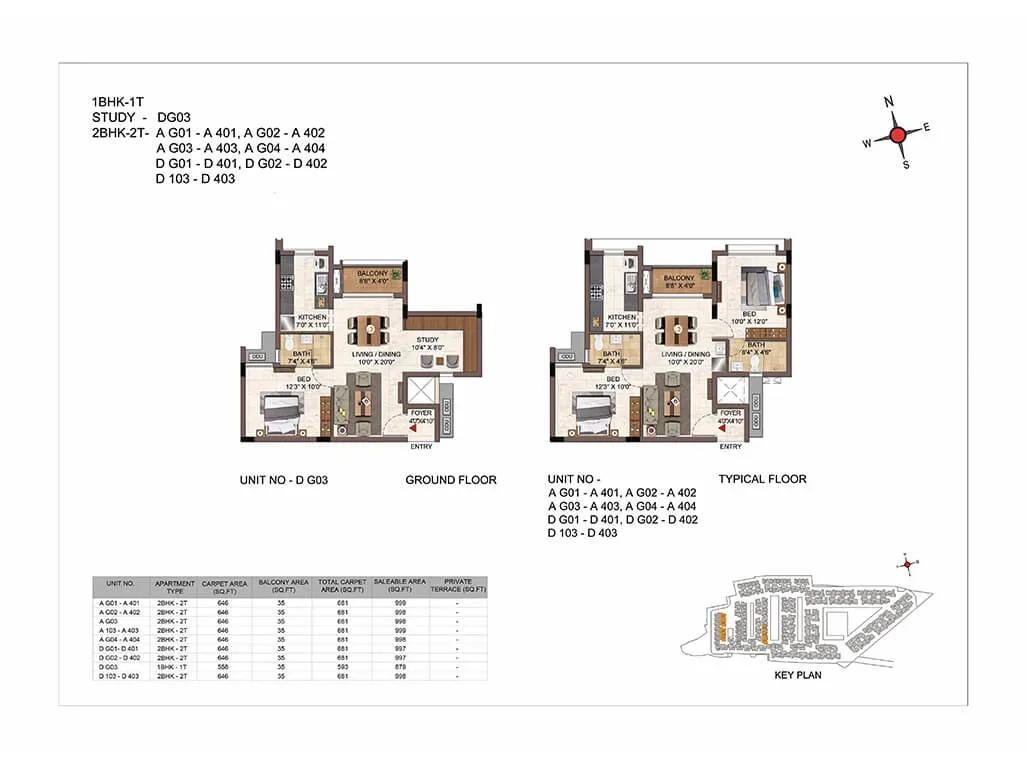 Casagrand Hazen apartments floor plan