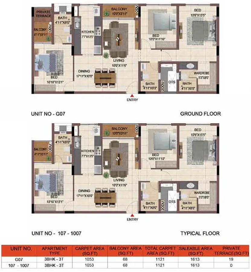 Casagrand Keatsway floor plan