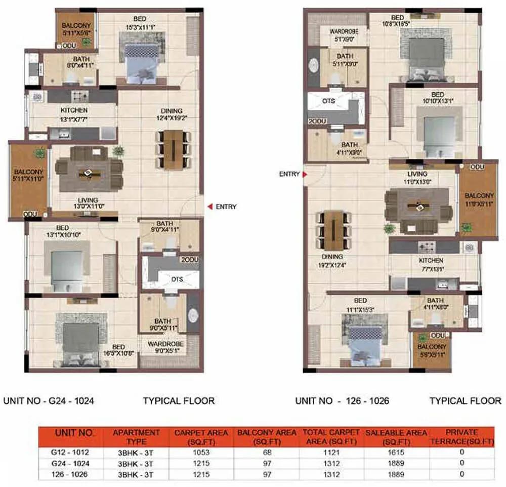 Casagrand Keatsway floor plan