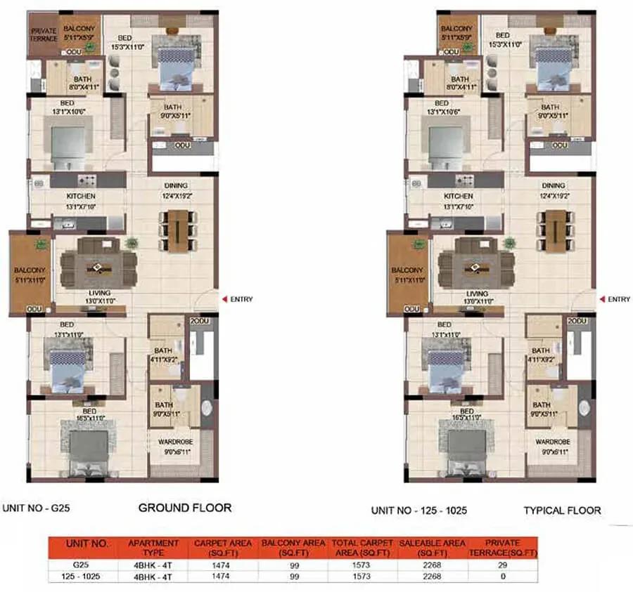Casagrand Keatsway floor plan