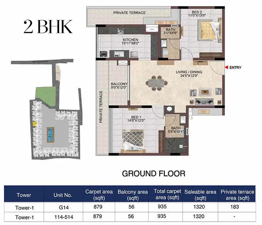 Casagrand Linore apartments floor plan