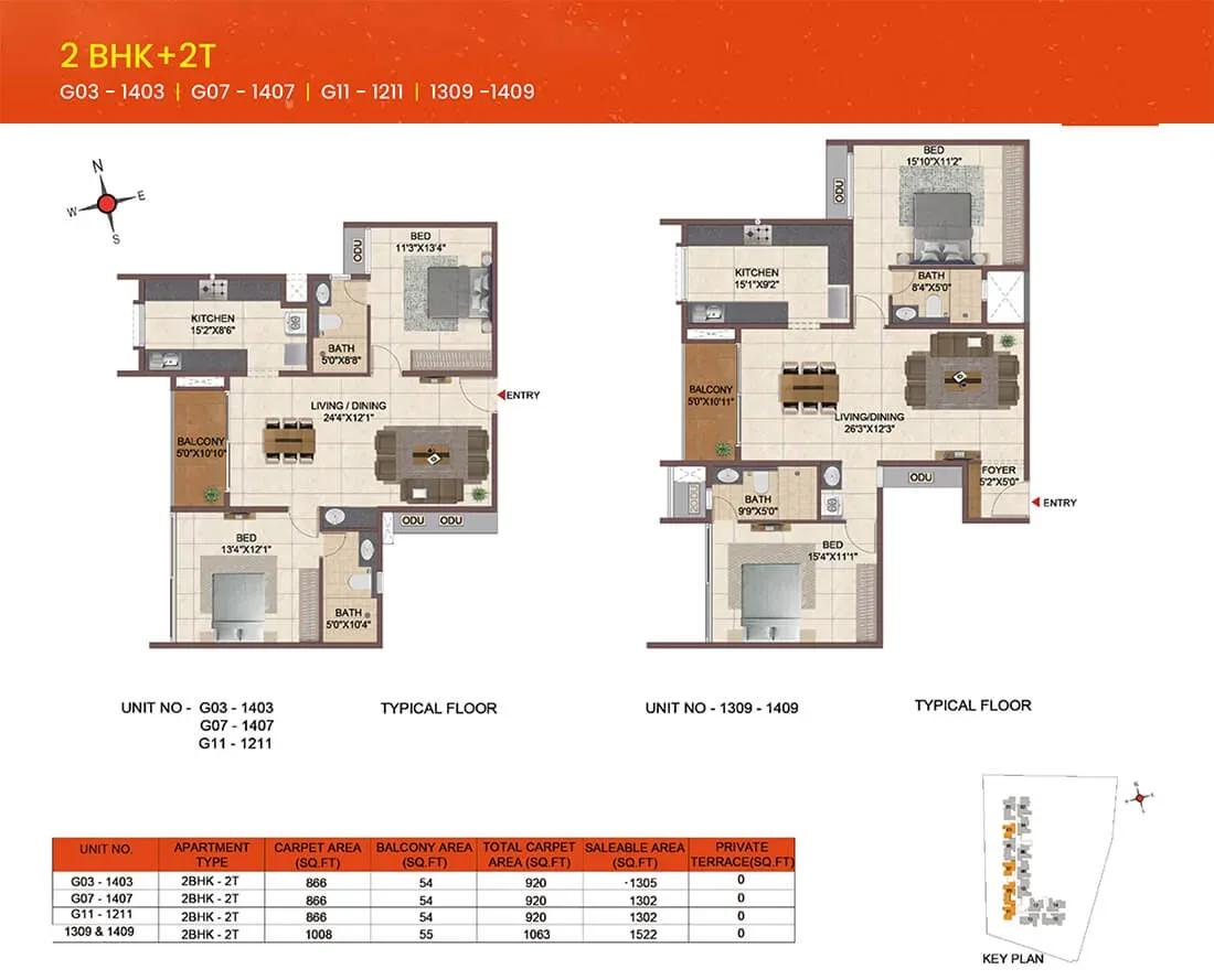 Casagrand Meridian apartments floor plan