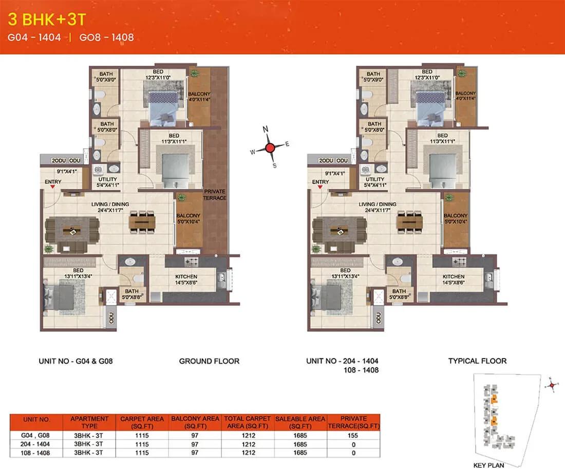 Casagrand Meridian apartments floor plan