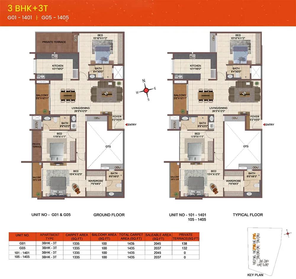 Casagrand Meridian apartments floor plan
