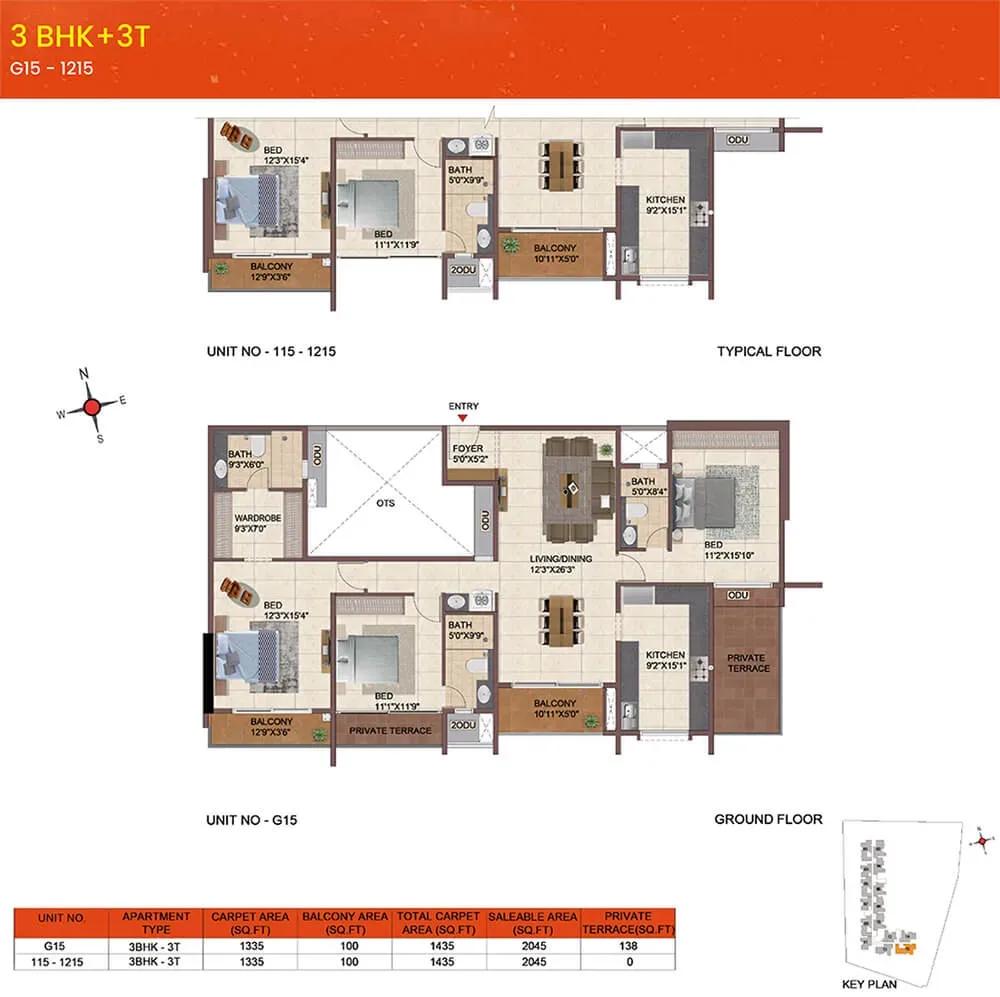 Casagrand Meridian apartments floor plan
